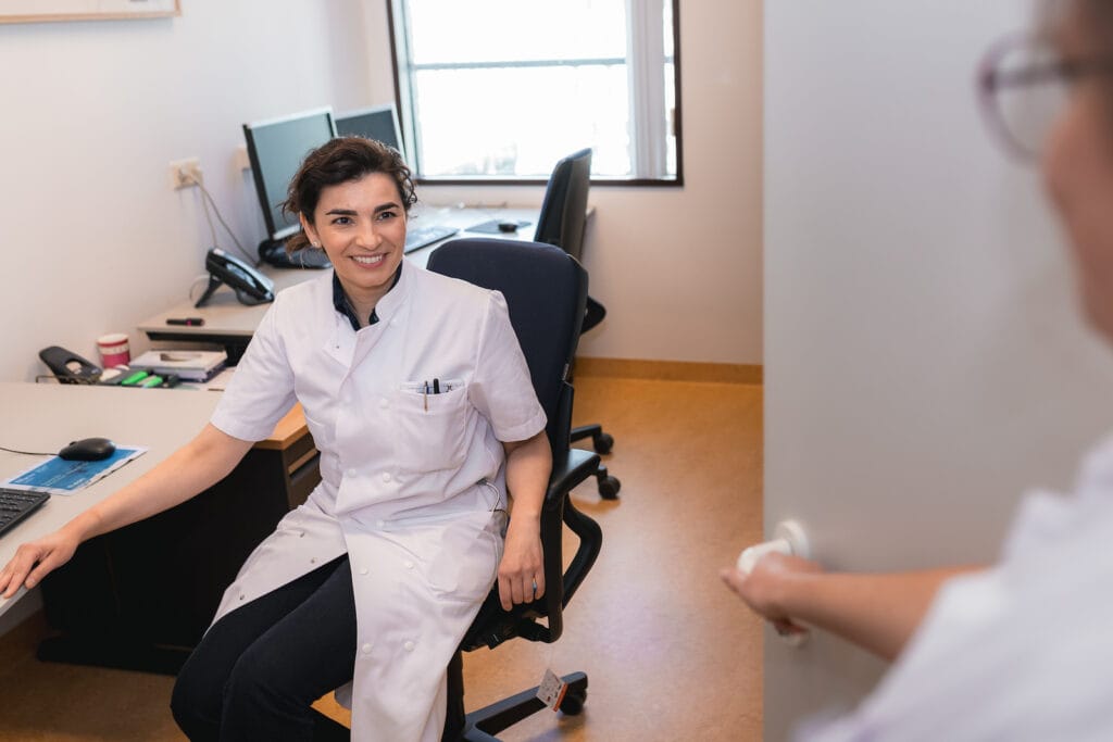 Fiorella Contarino in het LUMC